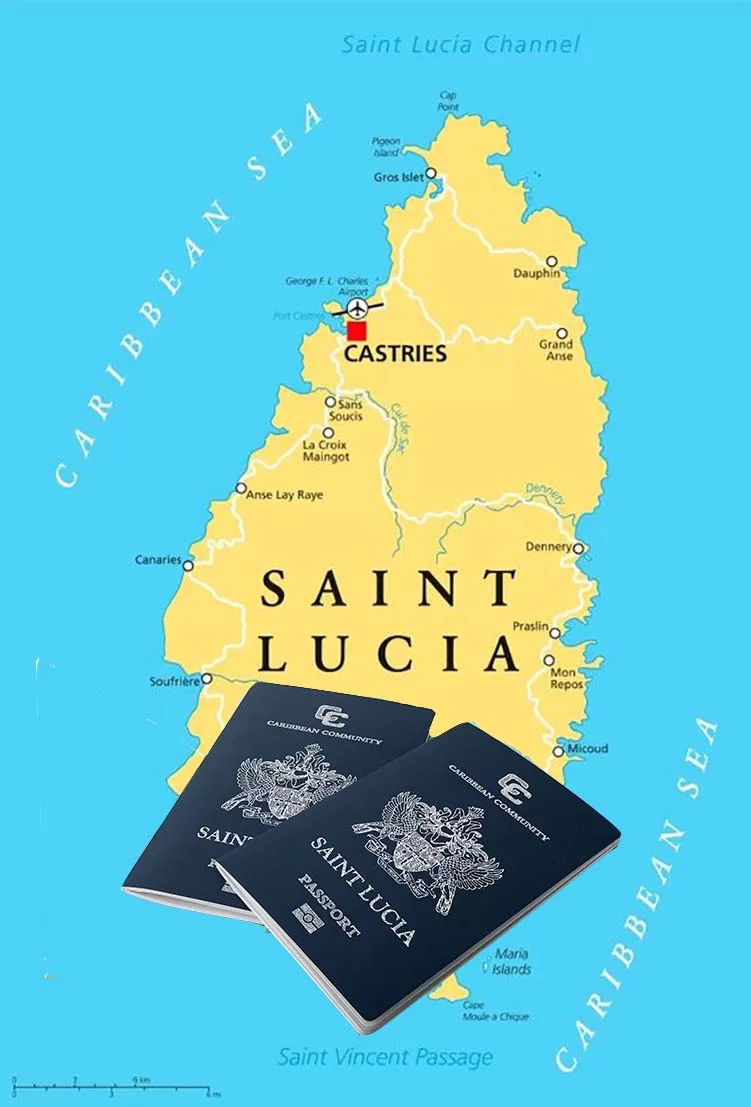 اخذ گذرنامه سنت لوسیا توسط پاراگل